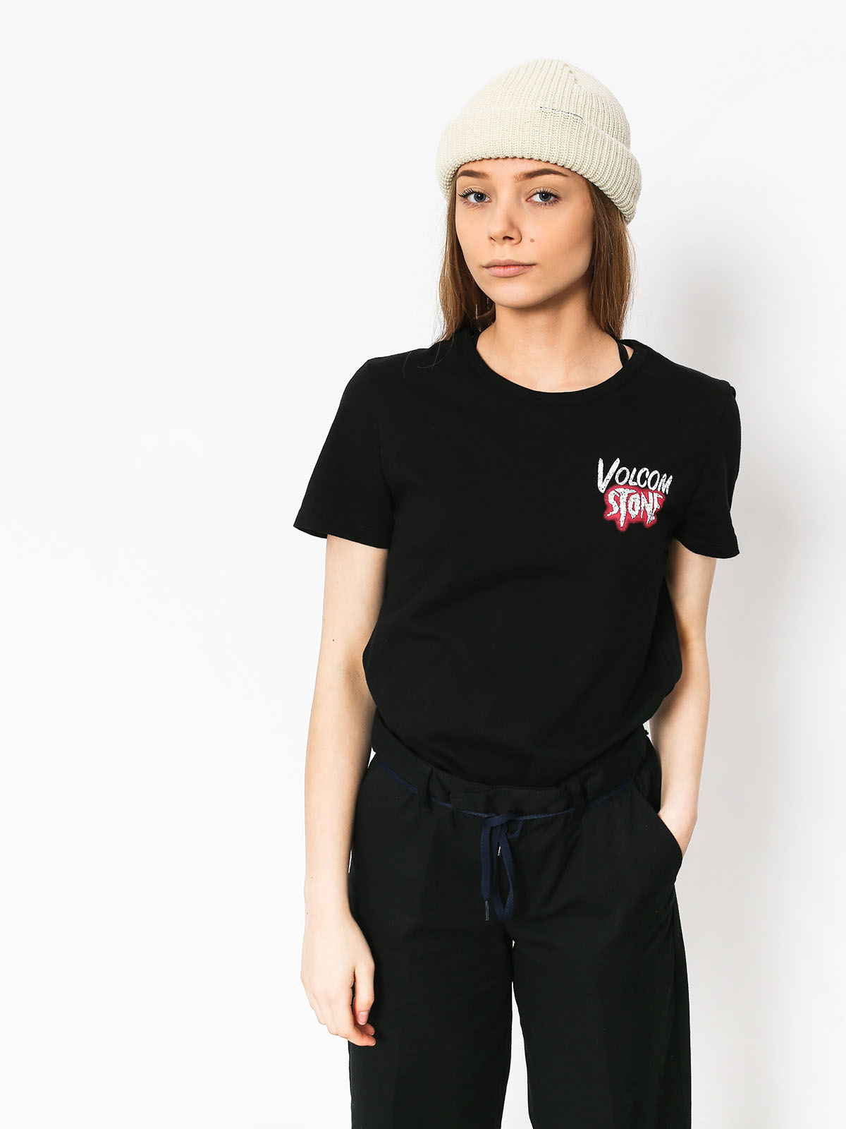 Tričko Volcom Skullactic Wave Wmn (blk)