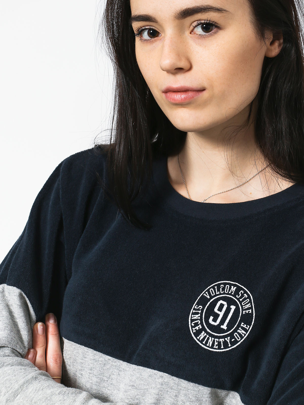 Mikina Volcom Blocking Crew Wmn (snv)