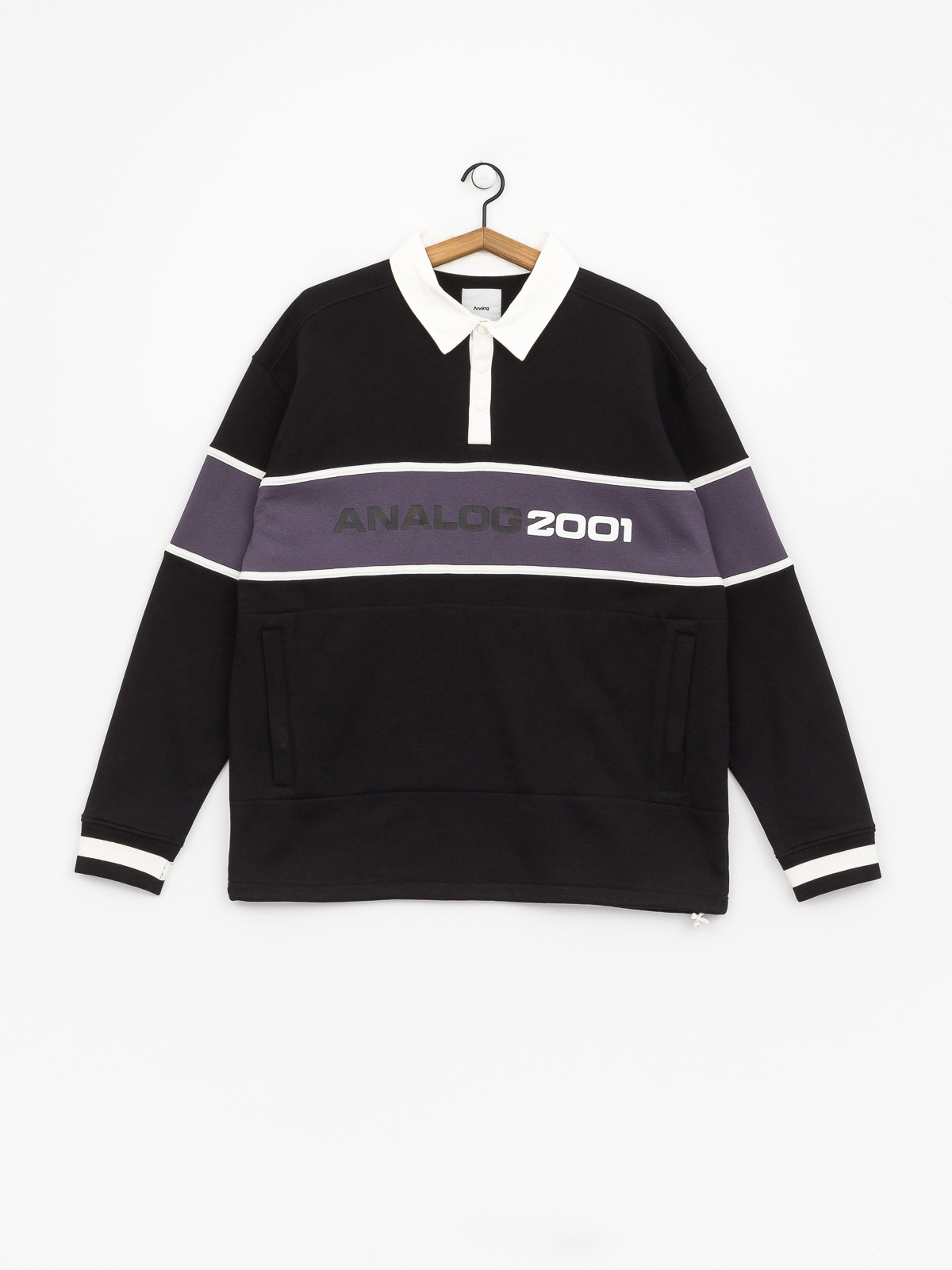 Mikina Analog Squarugby (true black)