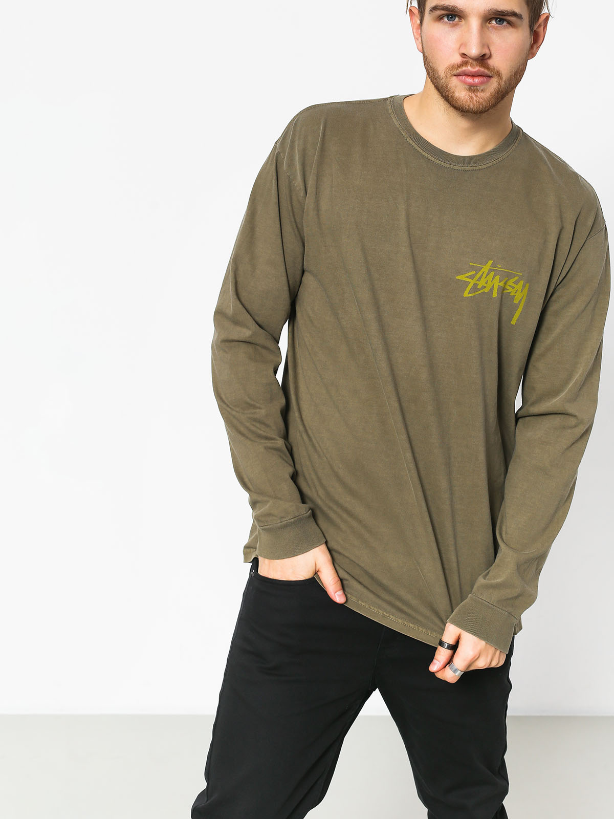 Triko Stussy Stock Pig Dyed (army)