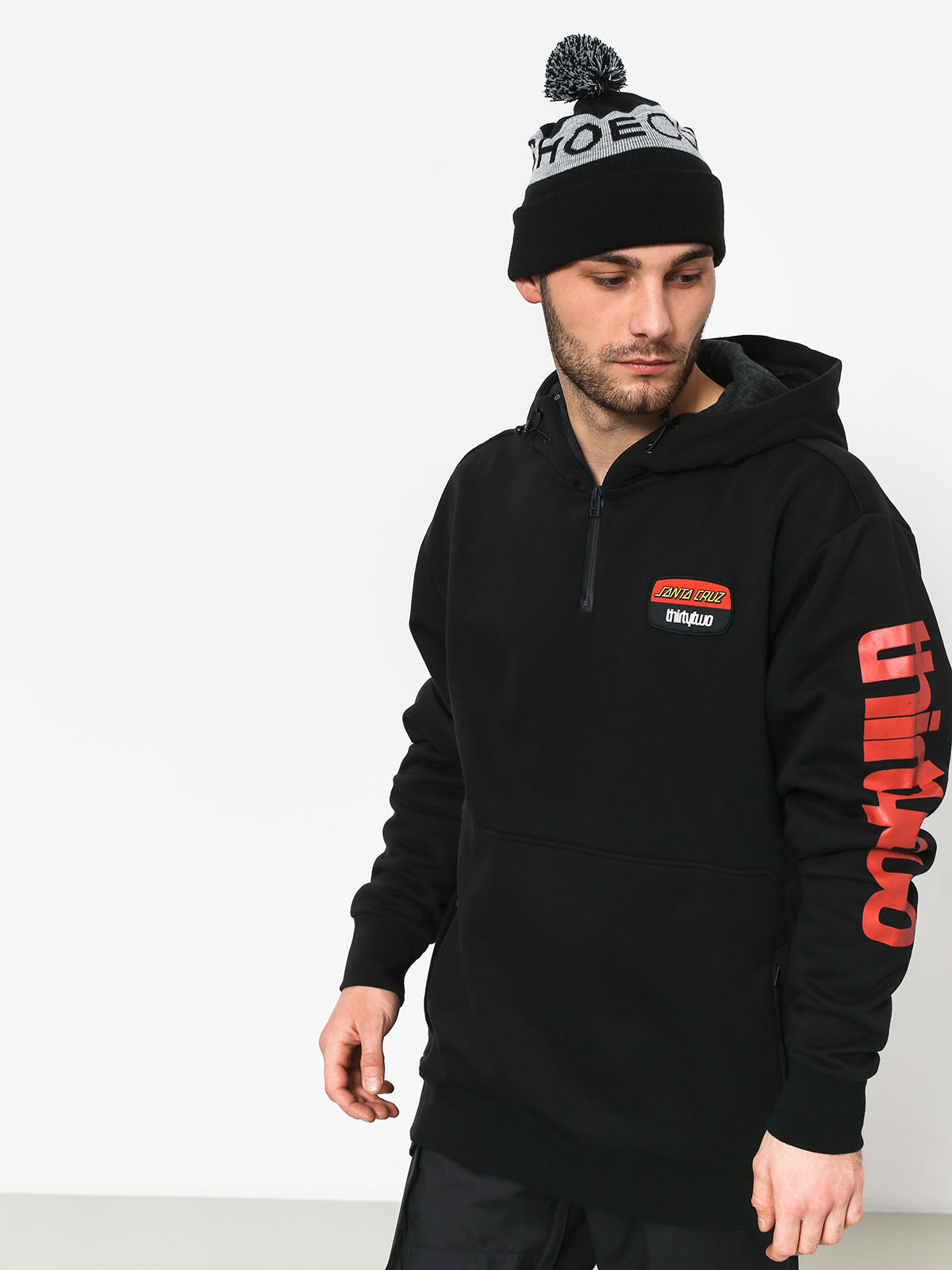 Mikina s kapucí ThirtyTwo Stamped HD (black)