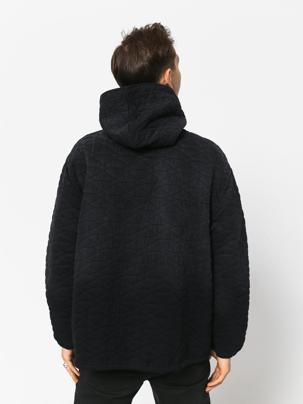 Mikina s kapucí Diamond Supply Co. Quilted HD (black)