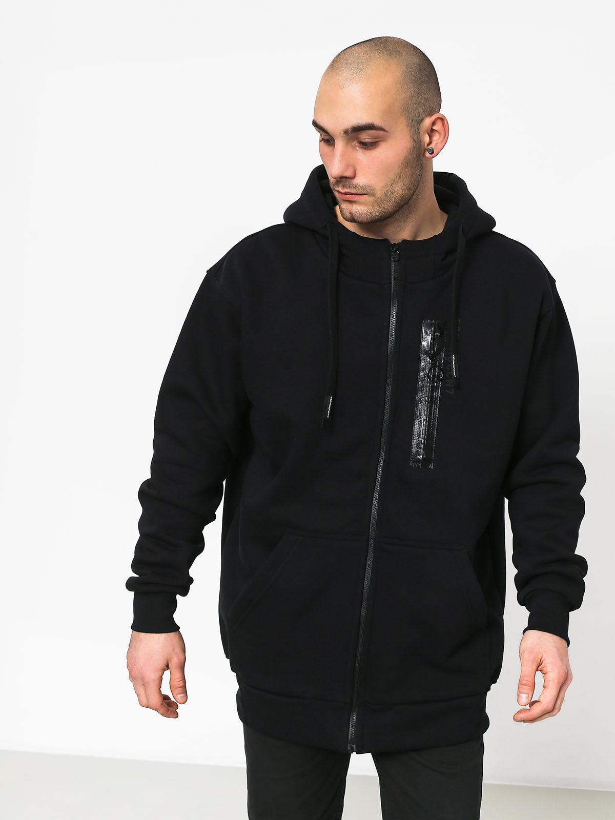 Mikina s kapucí Stoprocent Backspin ZHD (black)