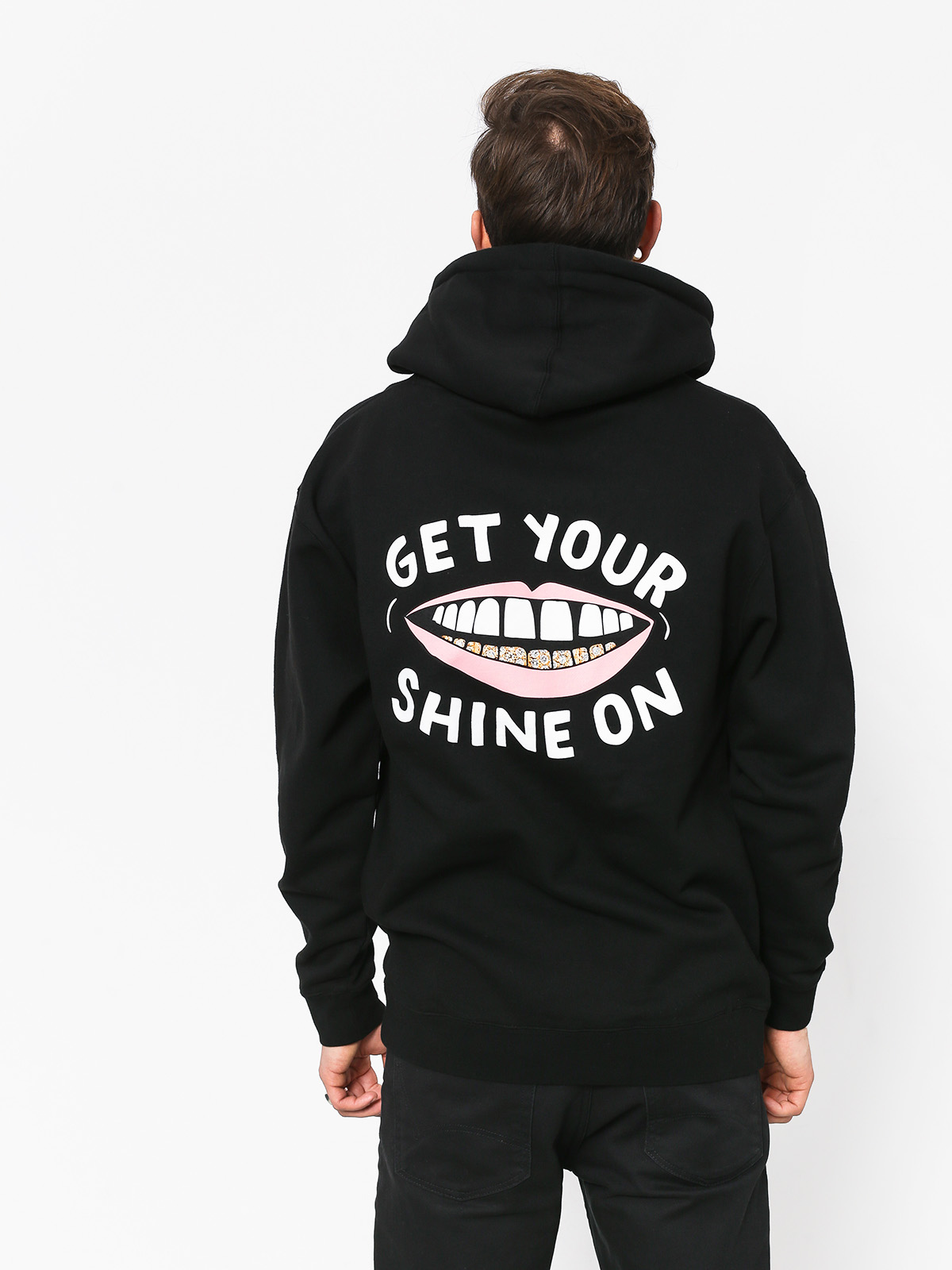 Mikina s kapucí Diamond Supply Co. Shine On (black)