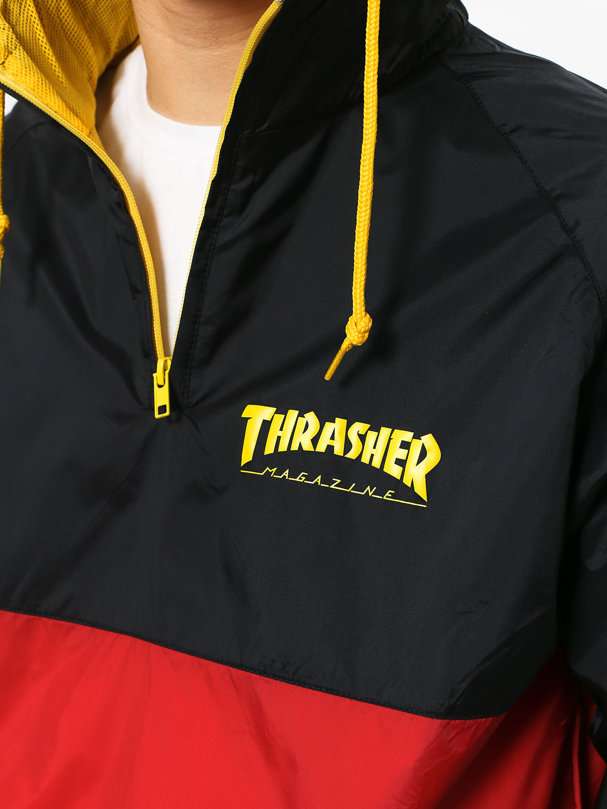 Bunda Thrasher Mag Logo Anorak (black red)
