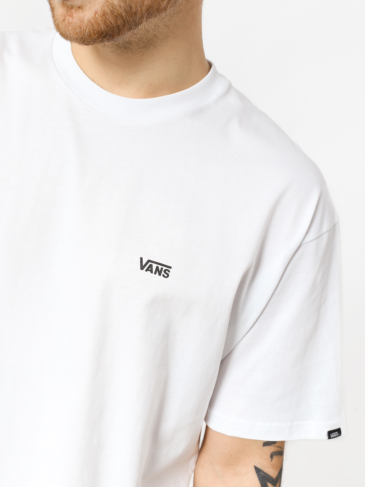 Tričko Vans Left Chest Logo (white/black)