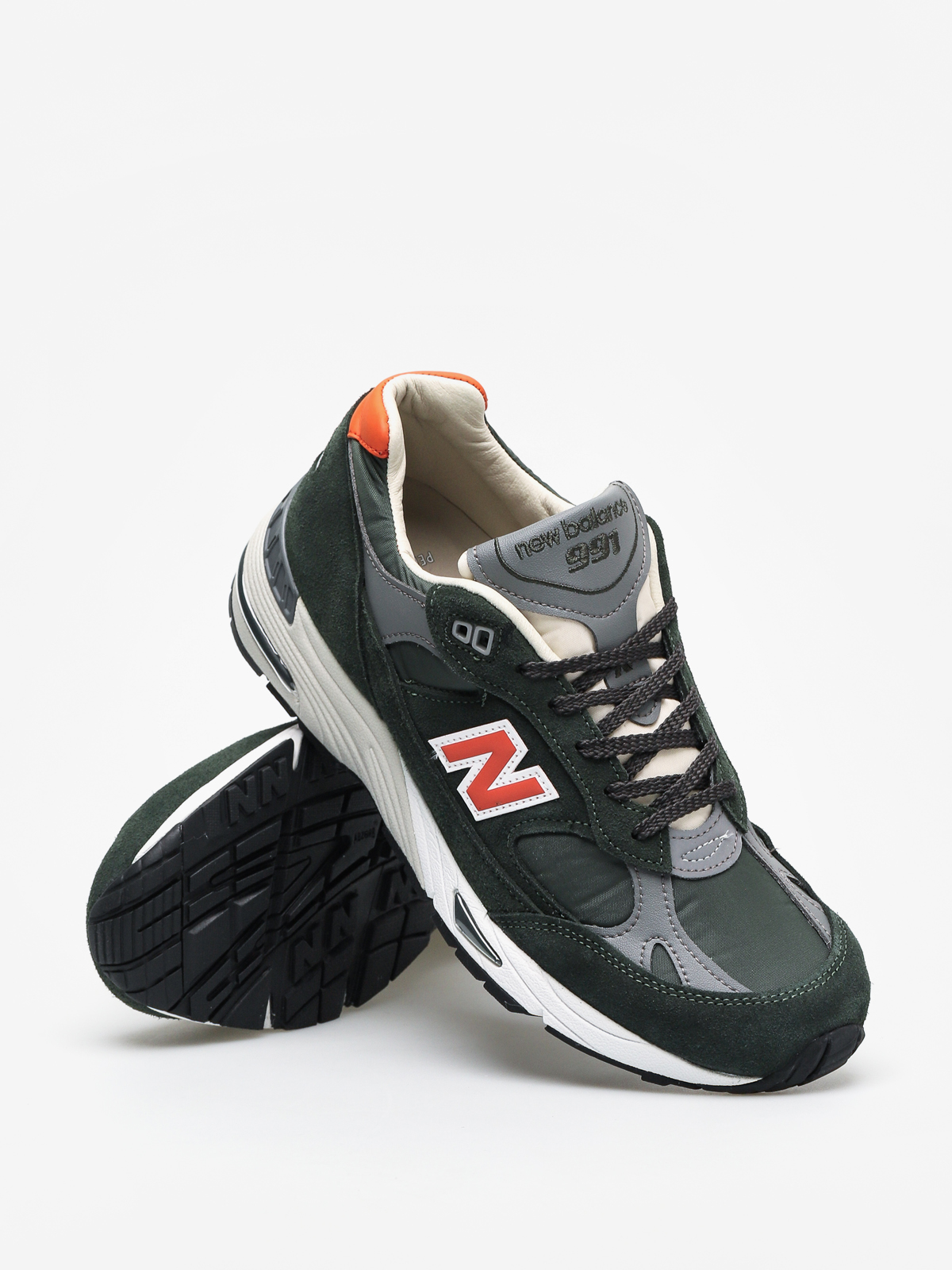 Boty New Balance 991 (green/orange)