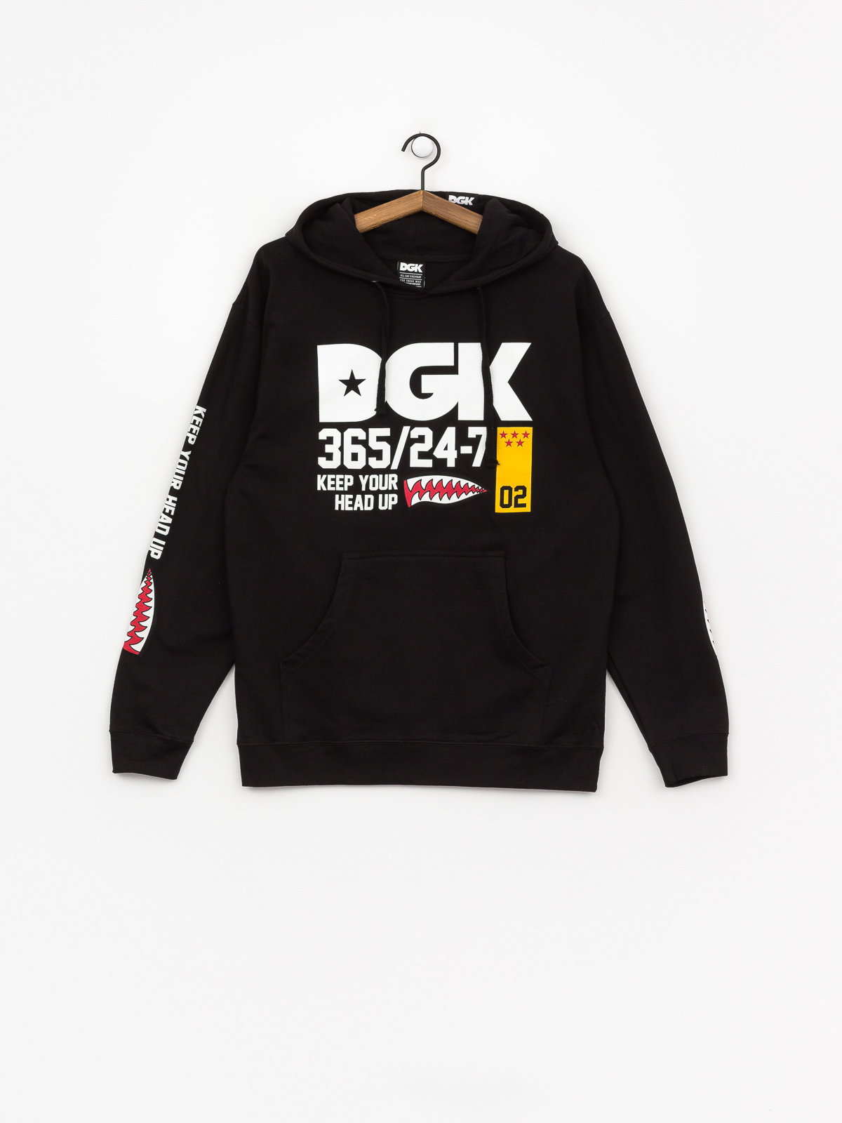 Mikina s kapucí DGK Heads Up HD (black)