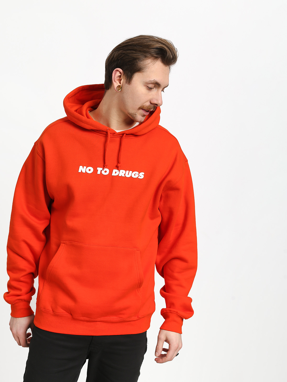 Mikina s kapucí DGK No To Drugs HD (orange)