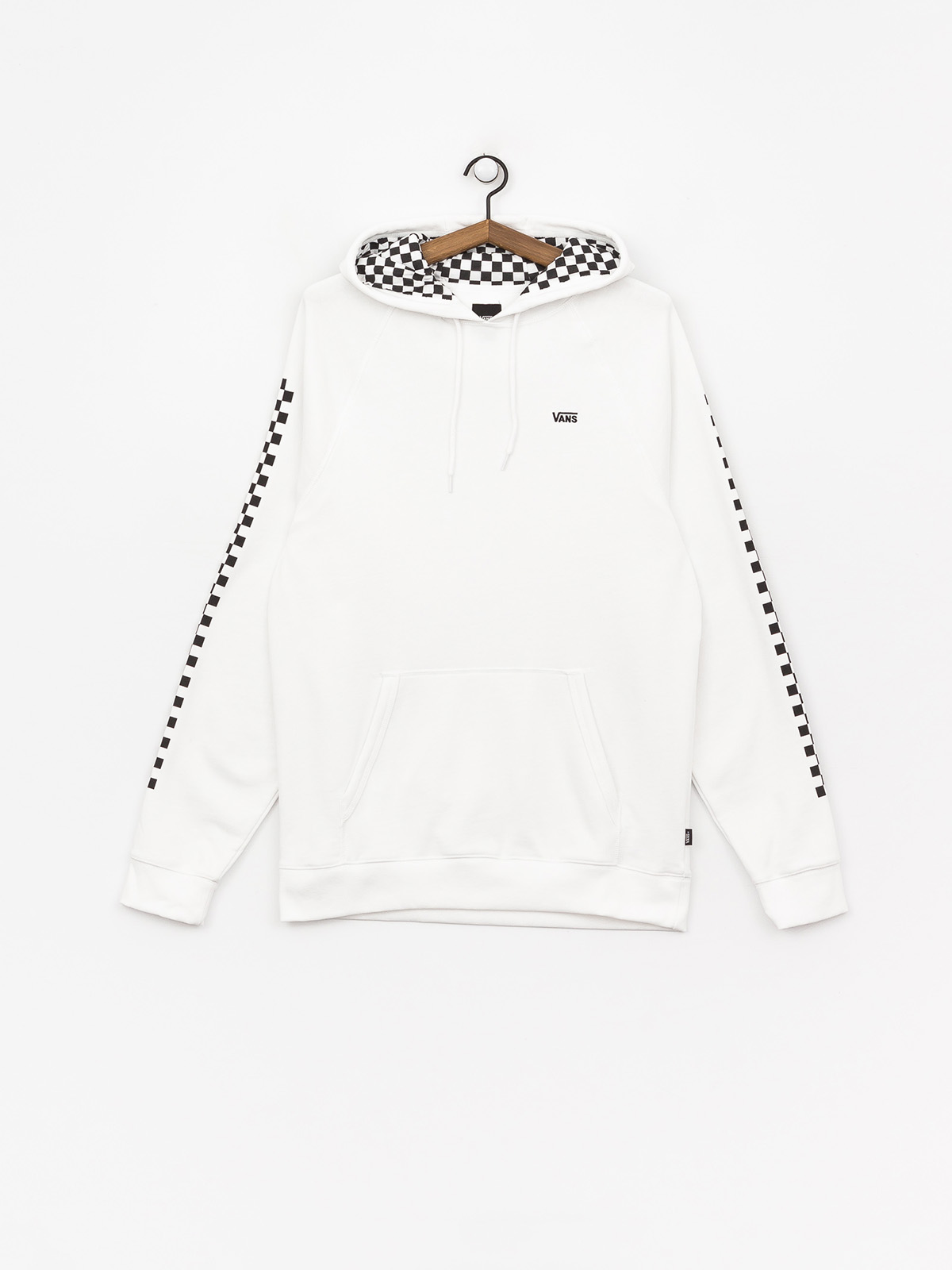 Mikina s kapucí Vans Versa HD (white/checkerboard)