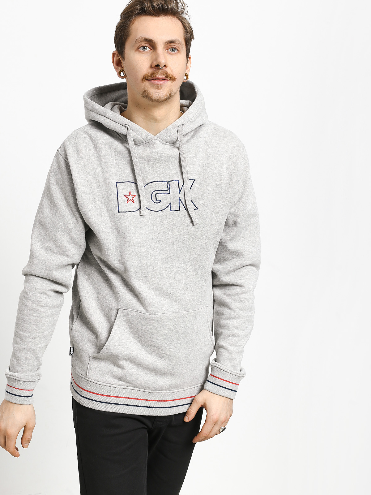 Mikina s kapucí DGK Bristol Custom HD (grey)