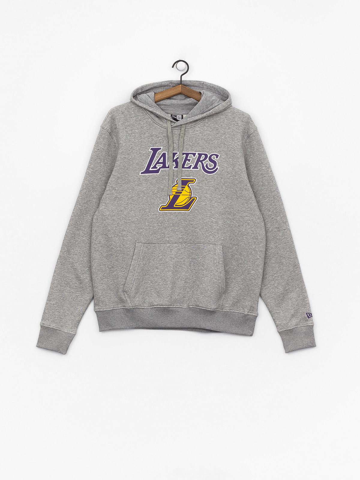 Mikina s kapucí New Era Top 6 Los Angeles Lakers HD (heather gray)