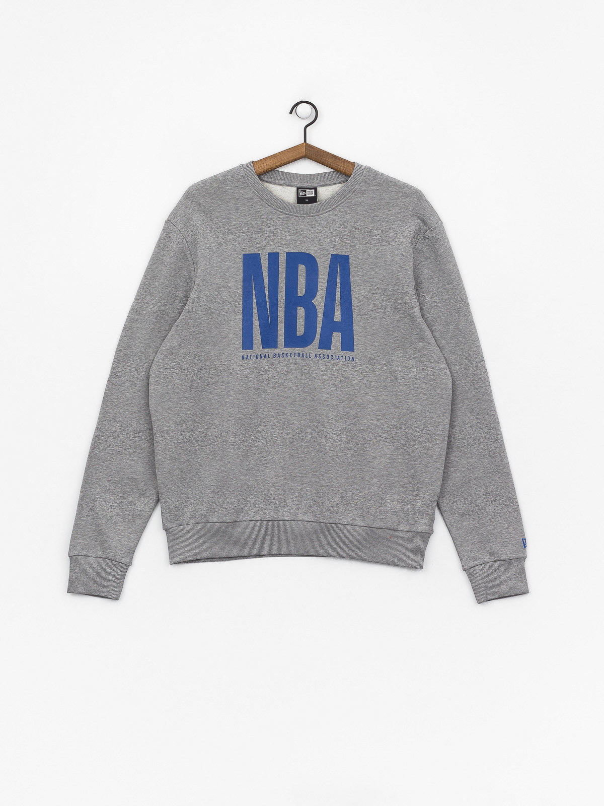 Mikina New Era Nba Logo Crew (heather gray)