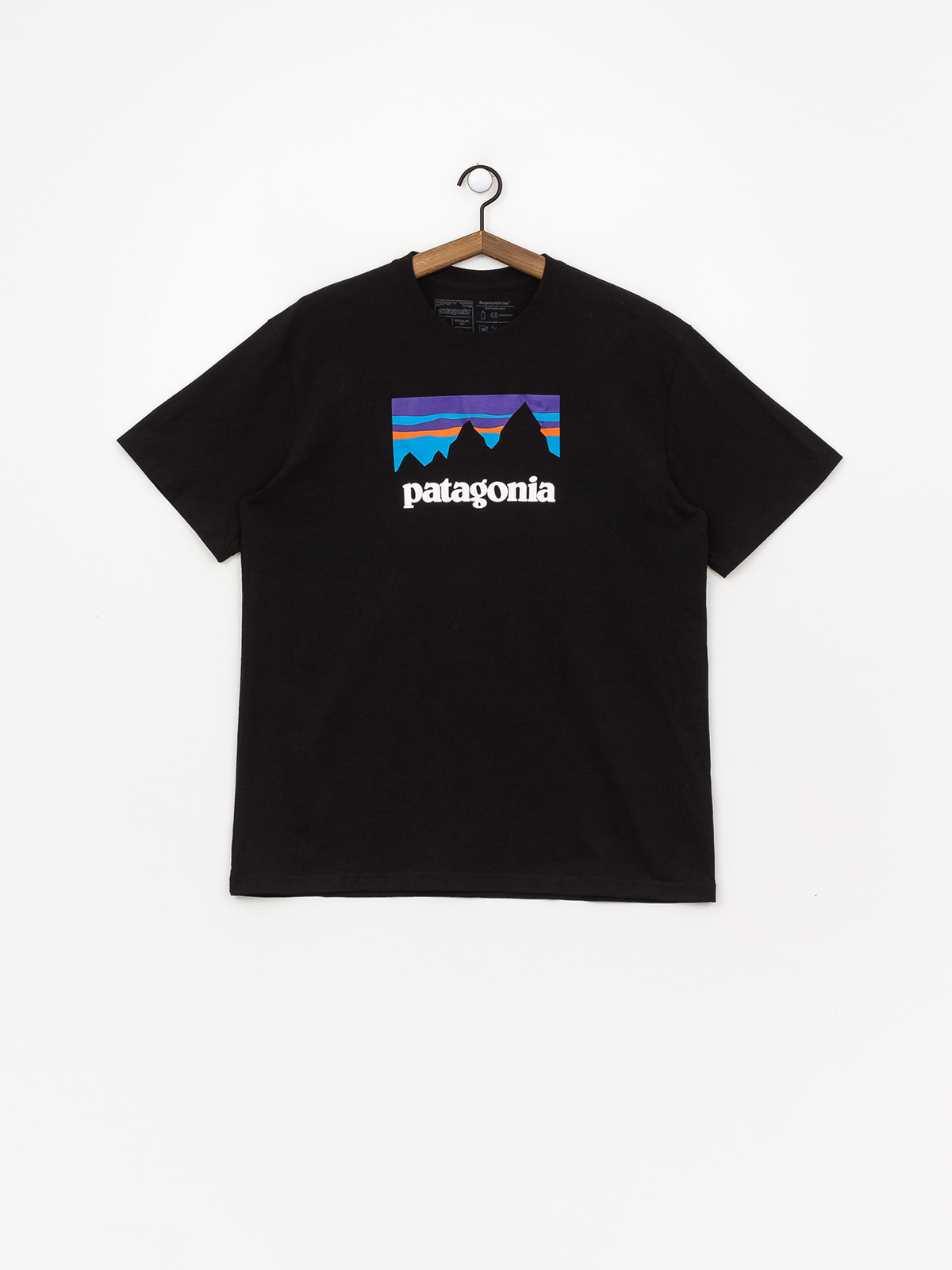 Tričko Patagonia Shop Sticker Responsibili (black)