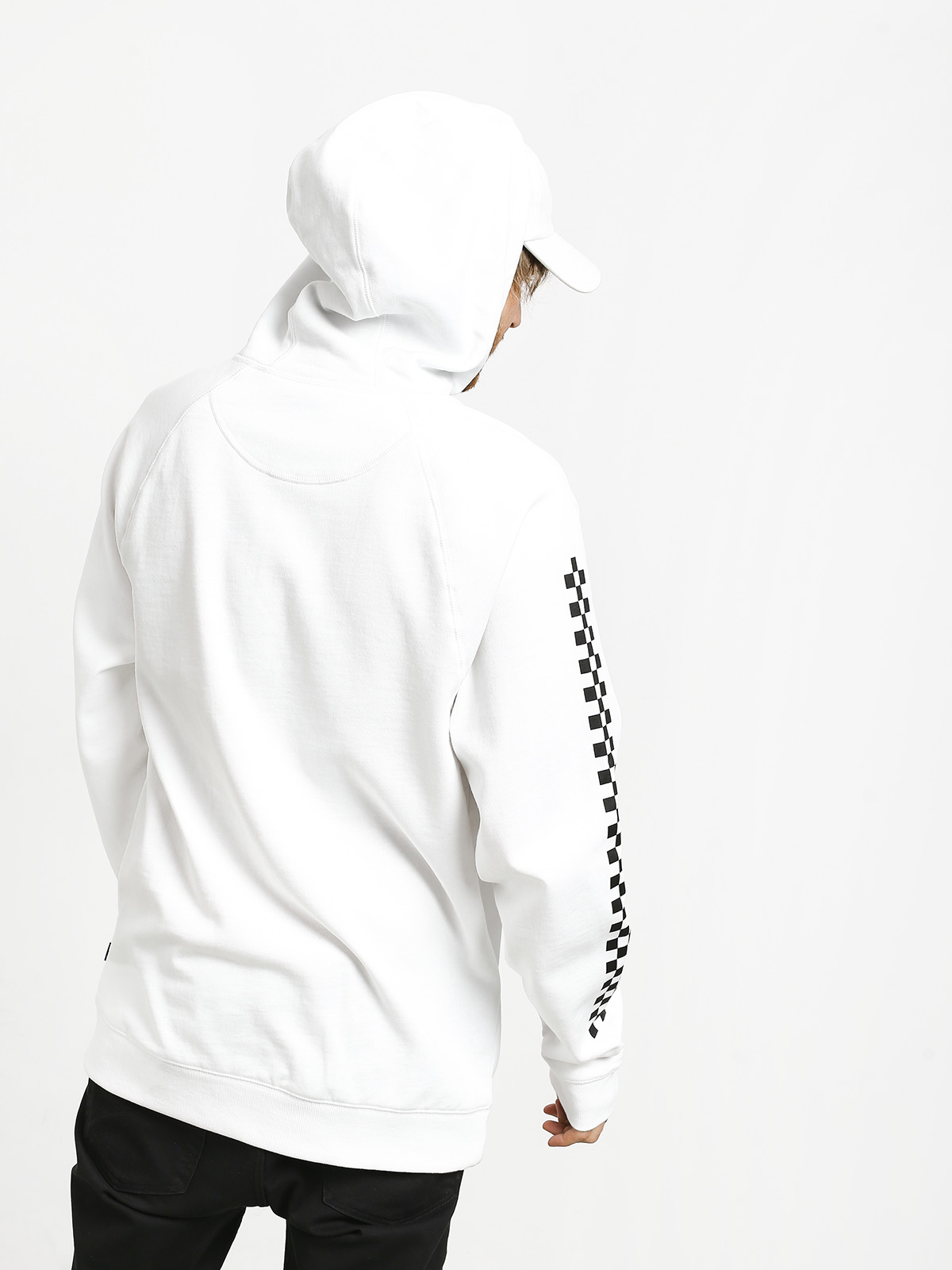 Mikina s kapucí Vans Versa HD (white/checkerboard)