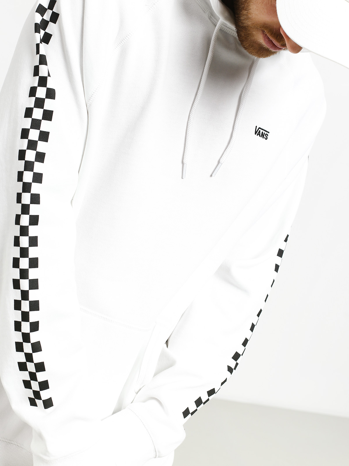 Mikina s kapucí Vans Versa HD (white/checkerboard)
