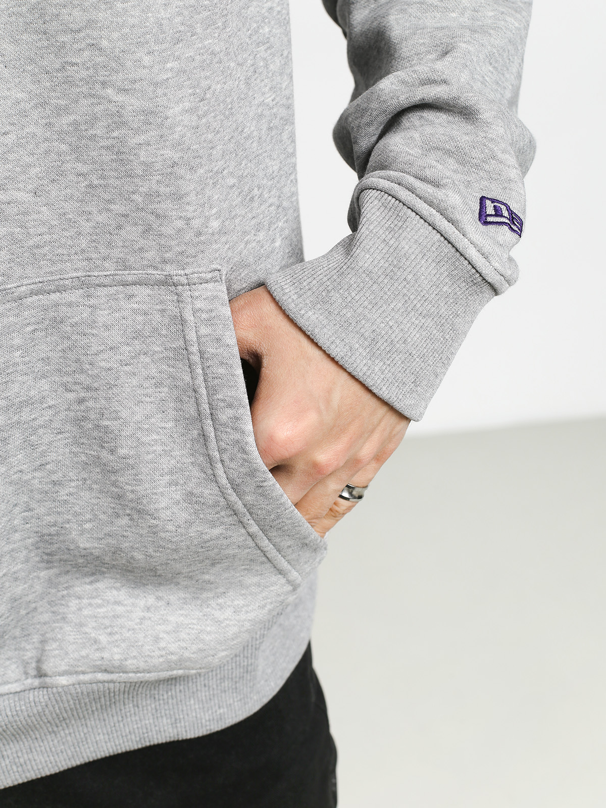 Mikina s kapucí New Era Top 6 Los Angeles Lakers HD (heather gray)