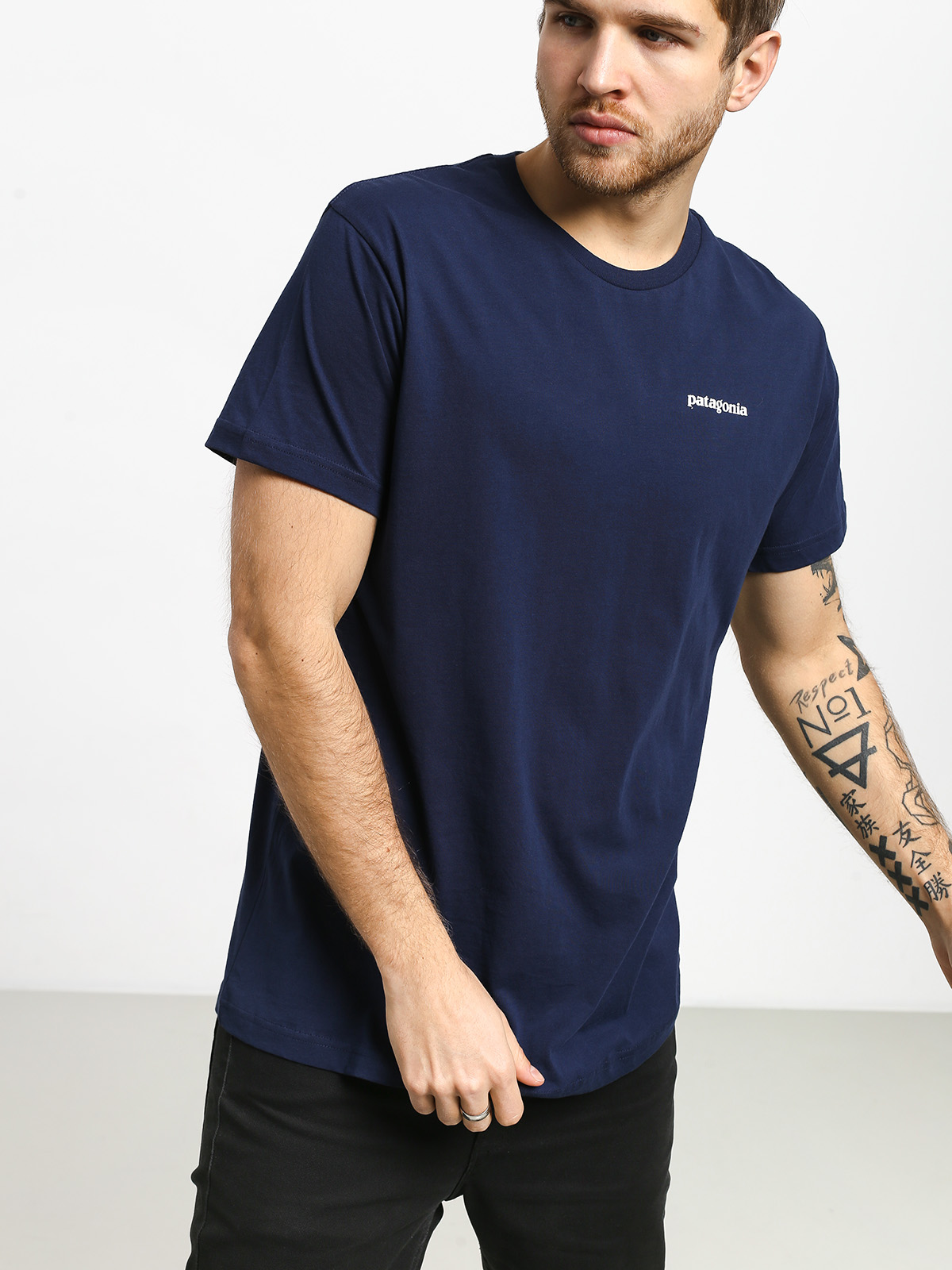 Tričko Patagonia Logo Organic (classic navy)