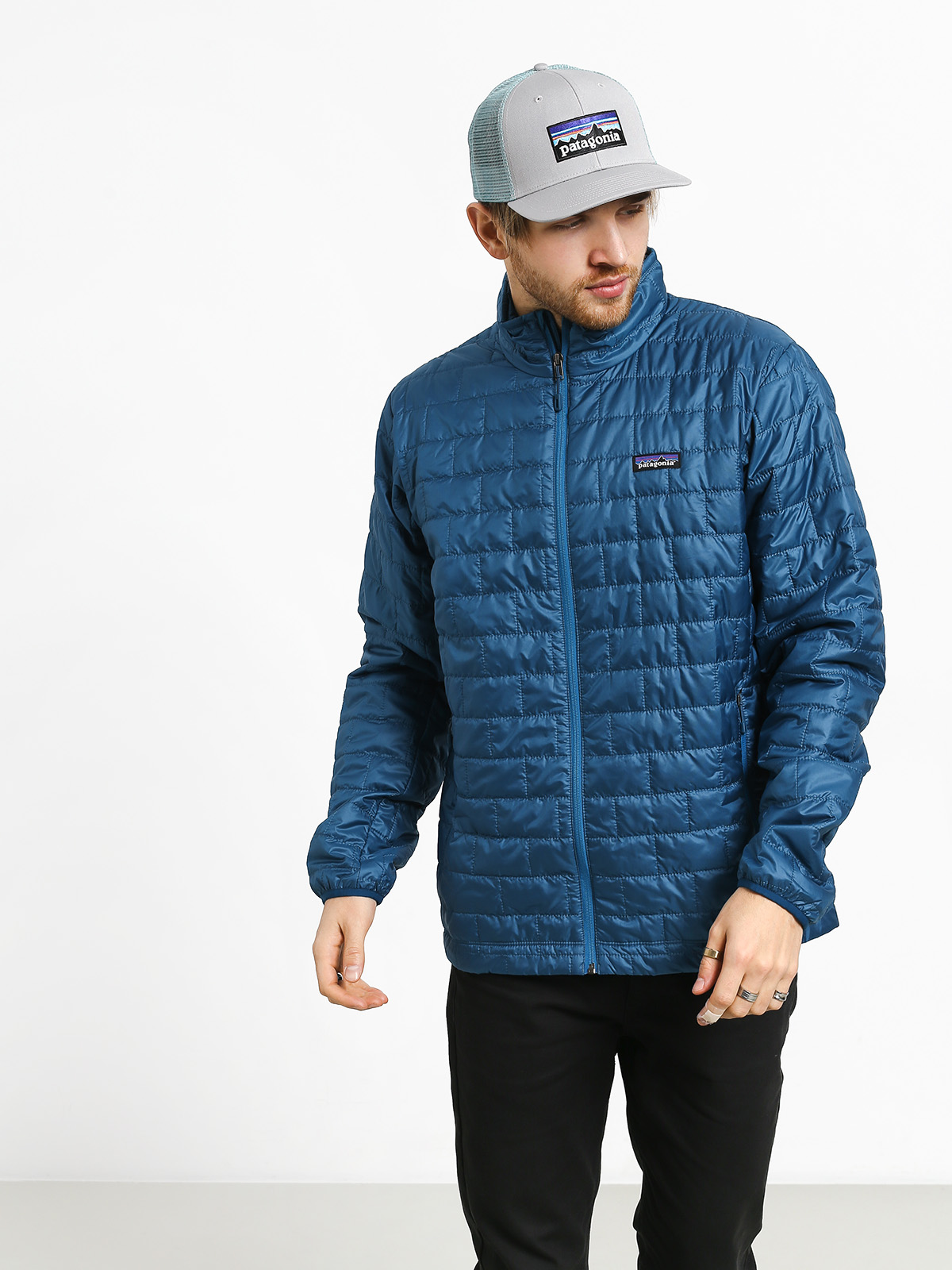 Bunda Patagonia Nano Puff (big sur blue w/balkan blue)