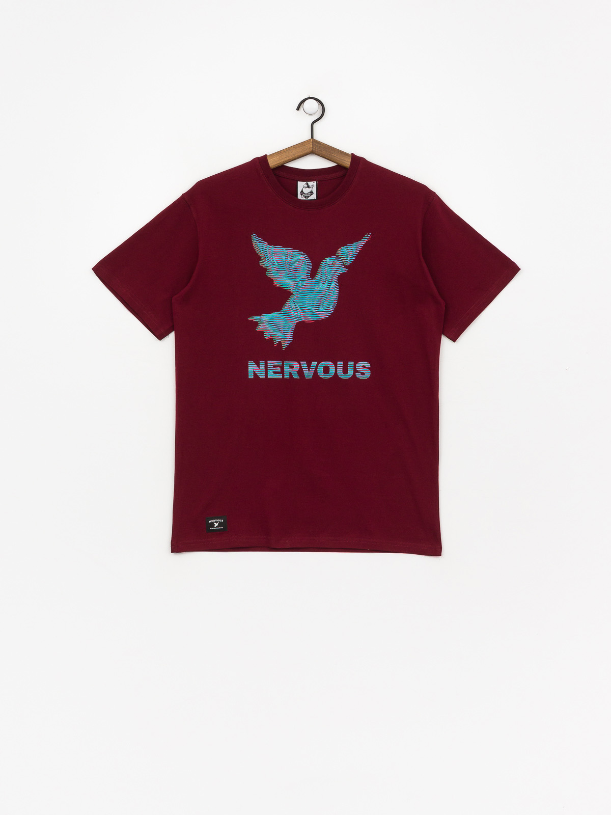 Tričko Nervous Lcd (maroon)