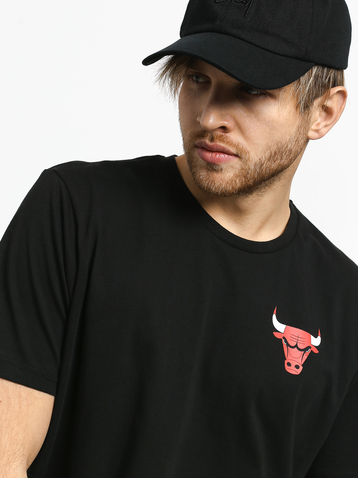 Tričko New Era Wordmark Chicago Bulls (black)