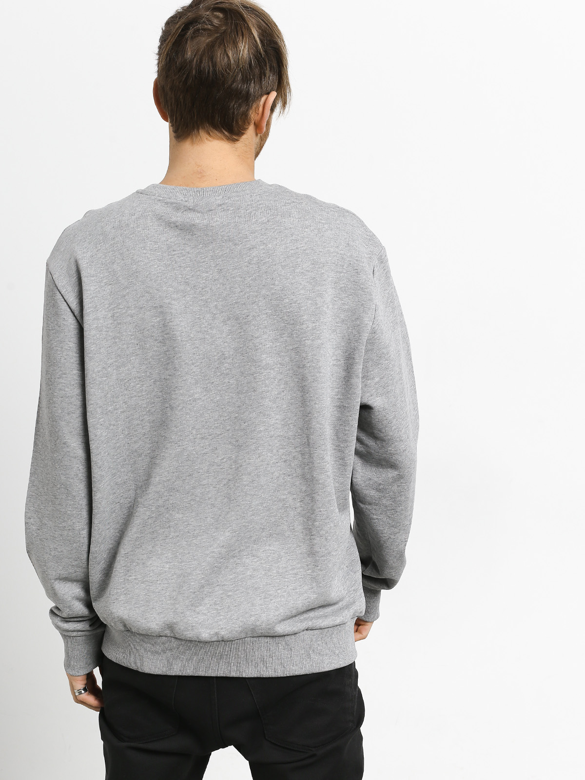 Mikina New Era Nba Logo Crew (heather gray)