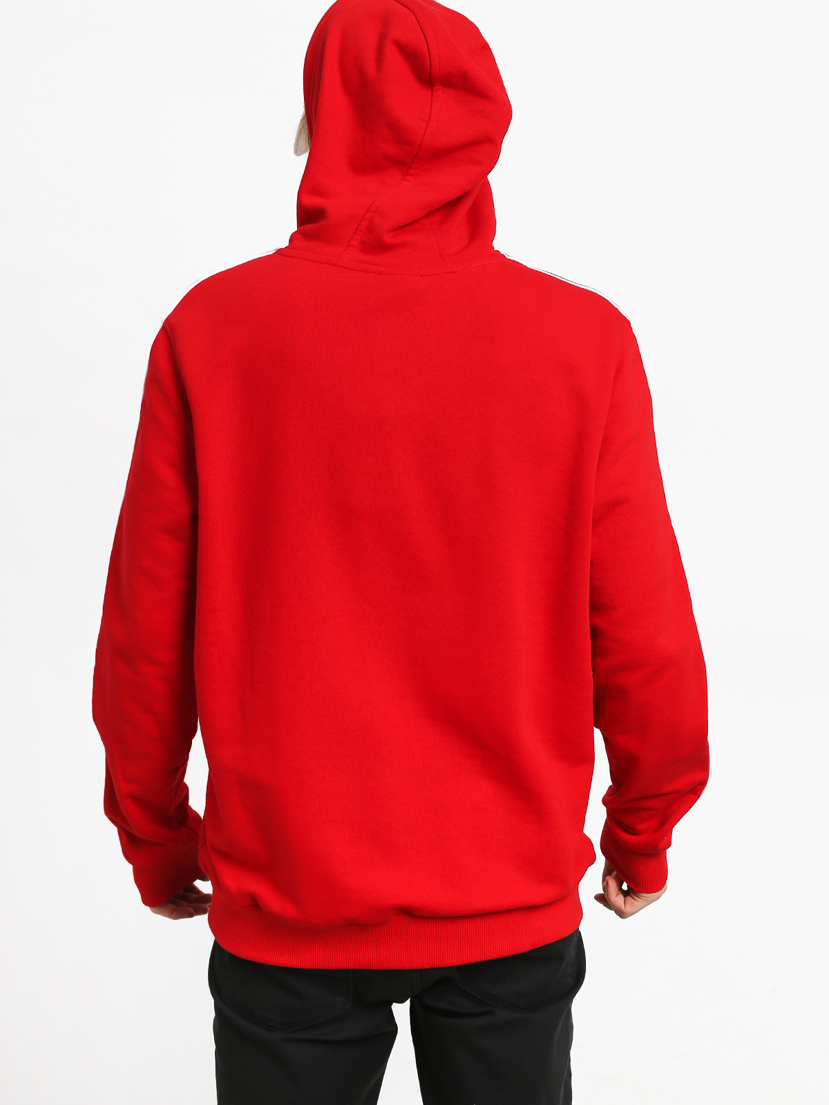 Mikina s kapucí New Era Stripe Pipping Chicago Bulls HD (red)