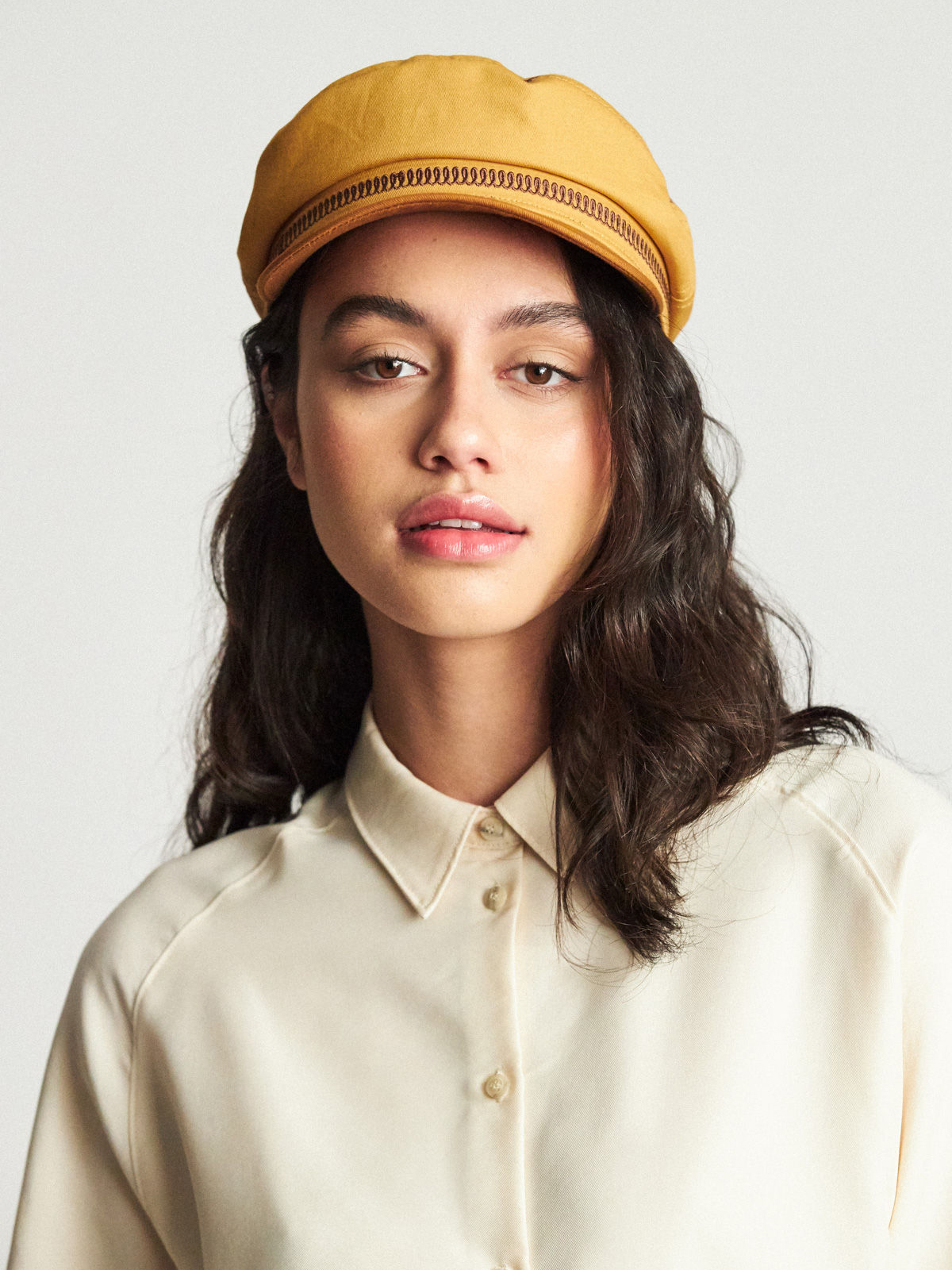 Klobouk s kšiltem Brixton Fiddler Emb ZD (nugget gold)