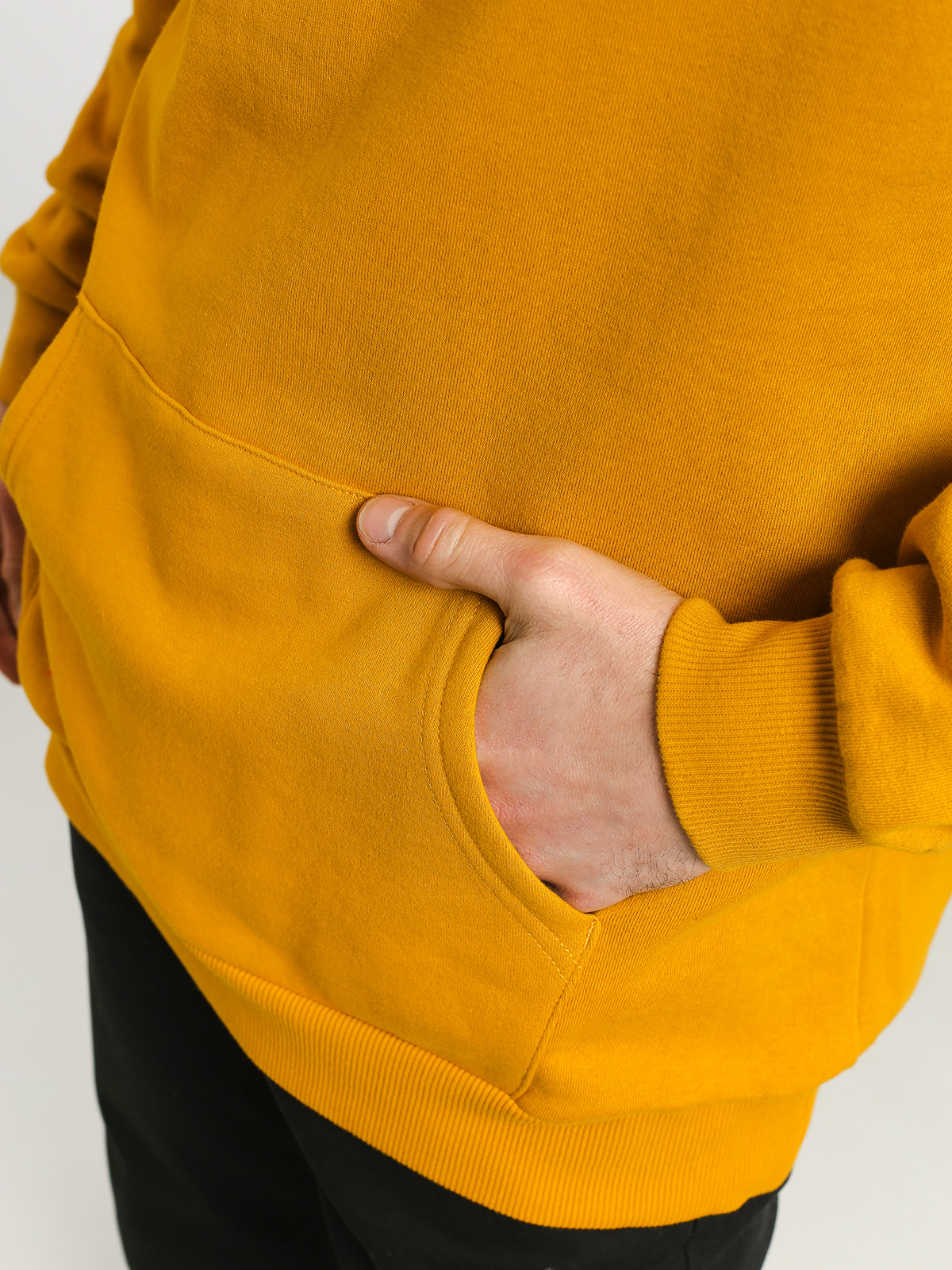 Mikina s kapucí Brixton Stowell Intl HD (nugget gold)