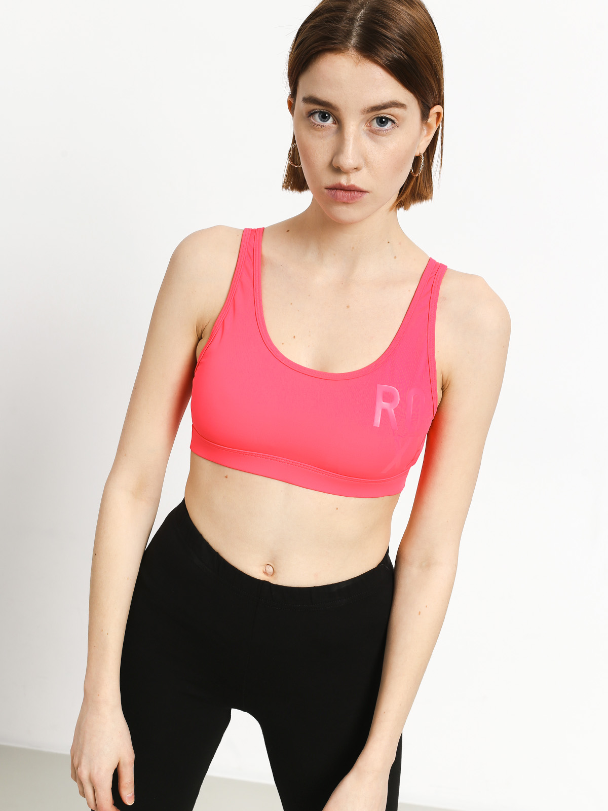 Sportovní podprsenka Roxy Tropical Twist Top Wmn (smocking red)