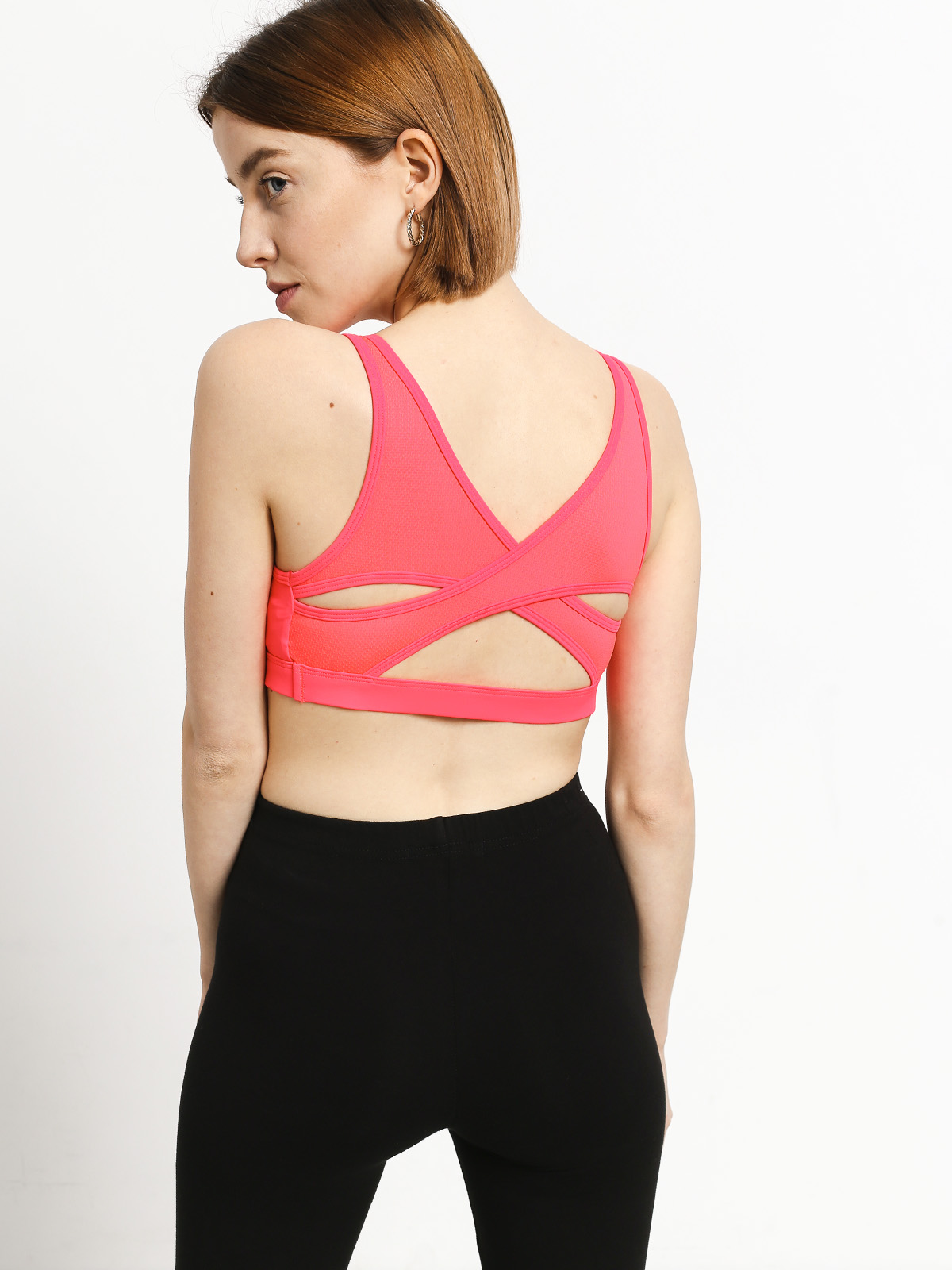 Sportovní podprsenka Roxy Tropical Twist Top Wmn (smocking red)