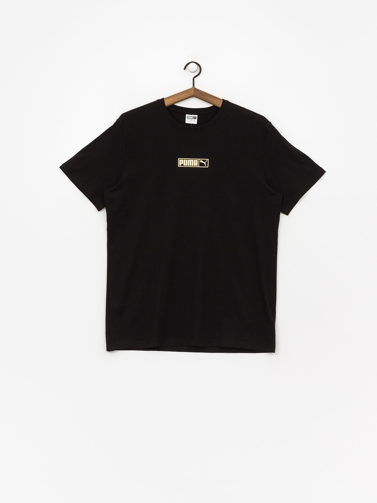 Tričko Puma Graphic Logo N 2 (cotton black/gold foil)