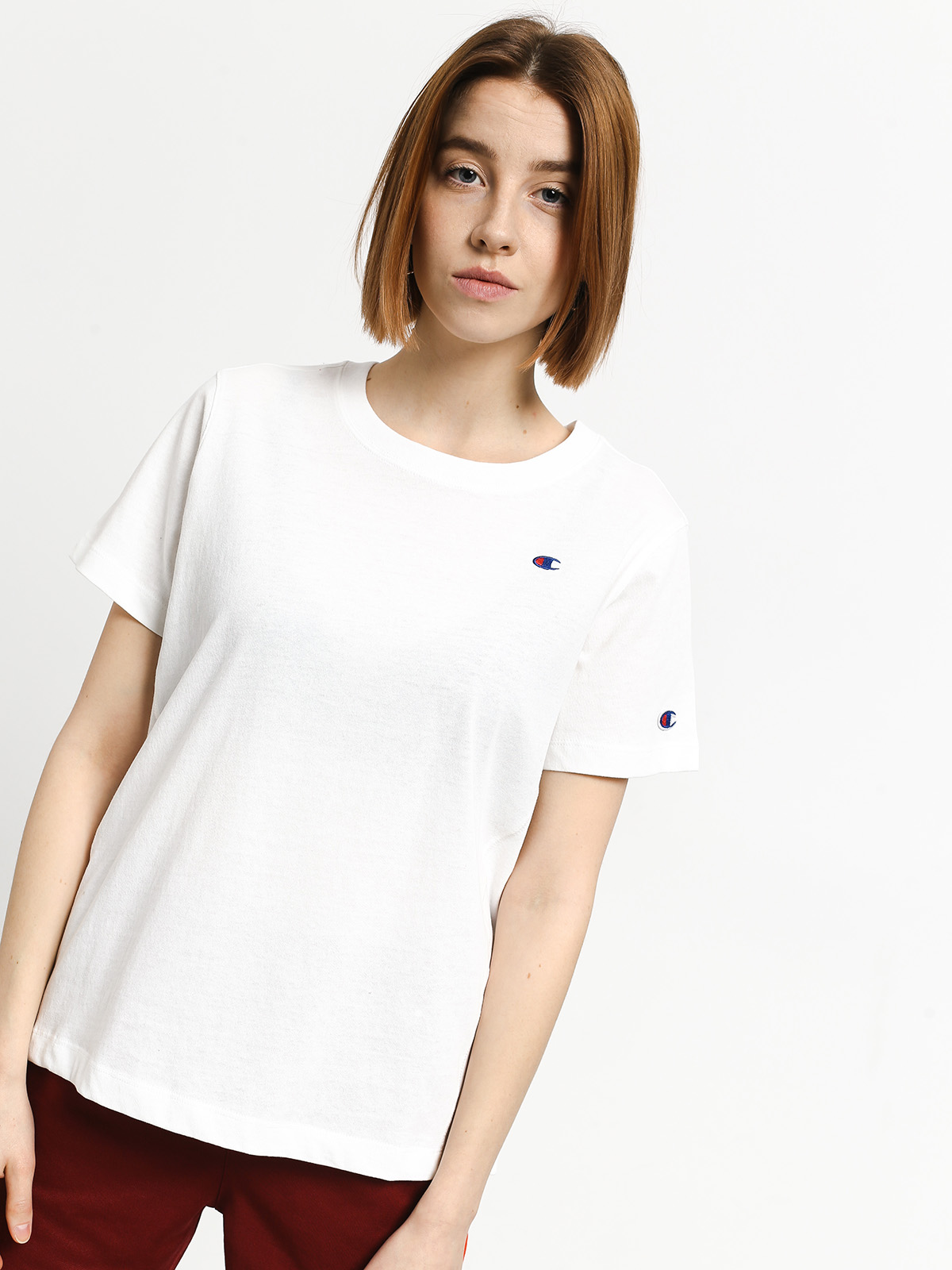 Tričko Champion Premium Crewneck Wmn (wht)