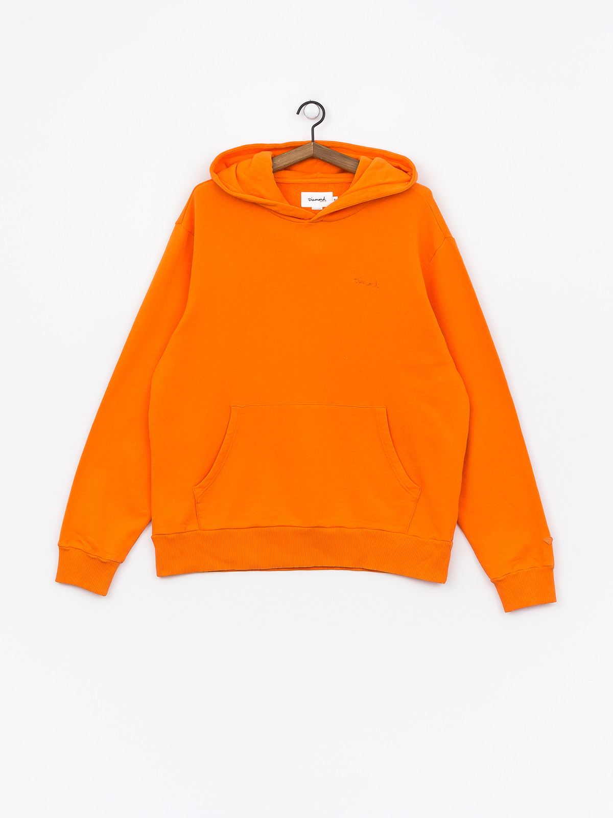 Mikina s kapucí Diamond Supply Co. Brilliant Overdyed Oversized HD (orange)