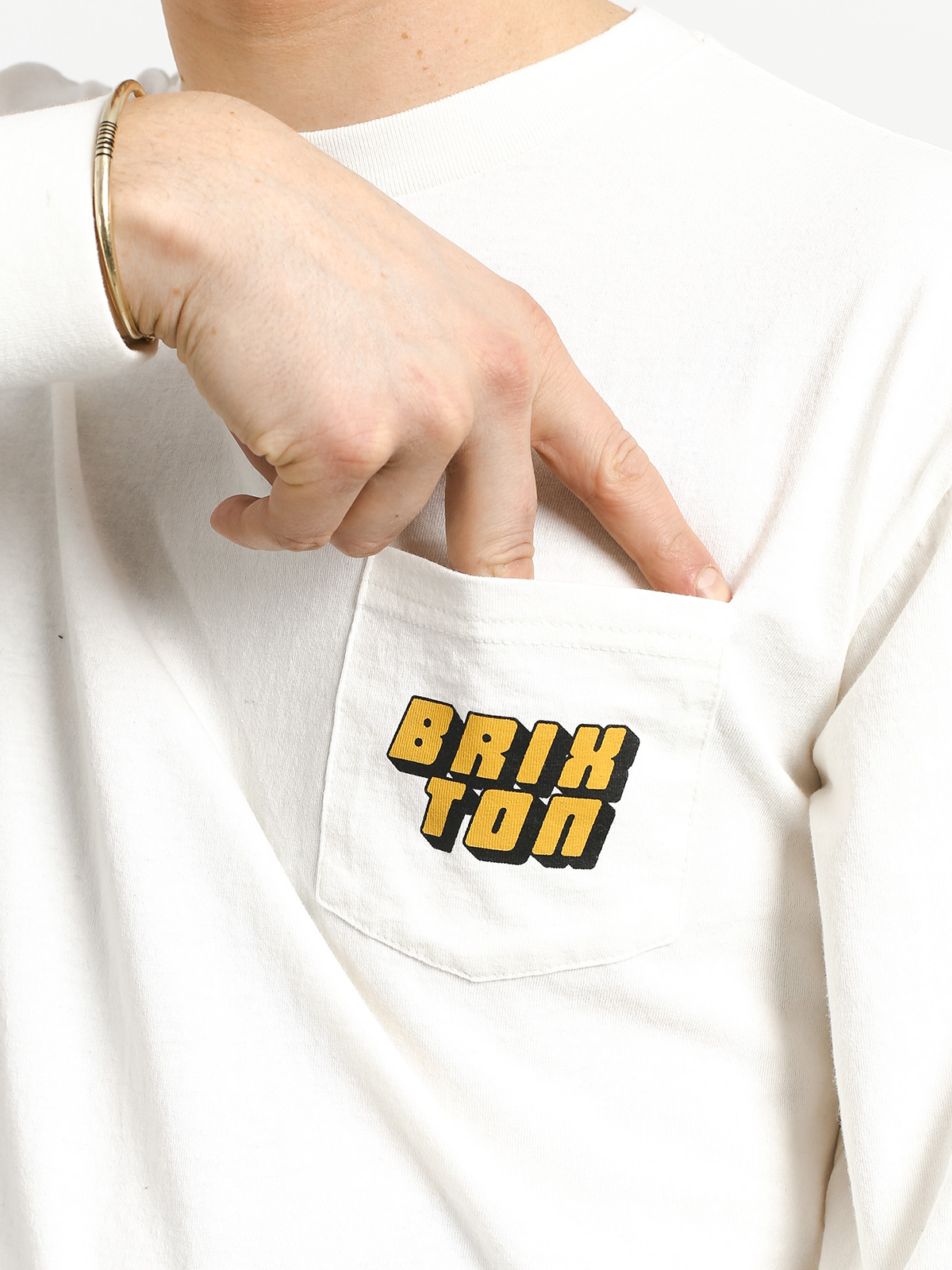 Triko Brixton Chiba Stt Pkt (off white)