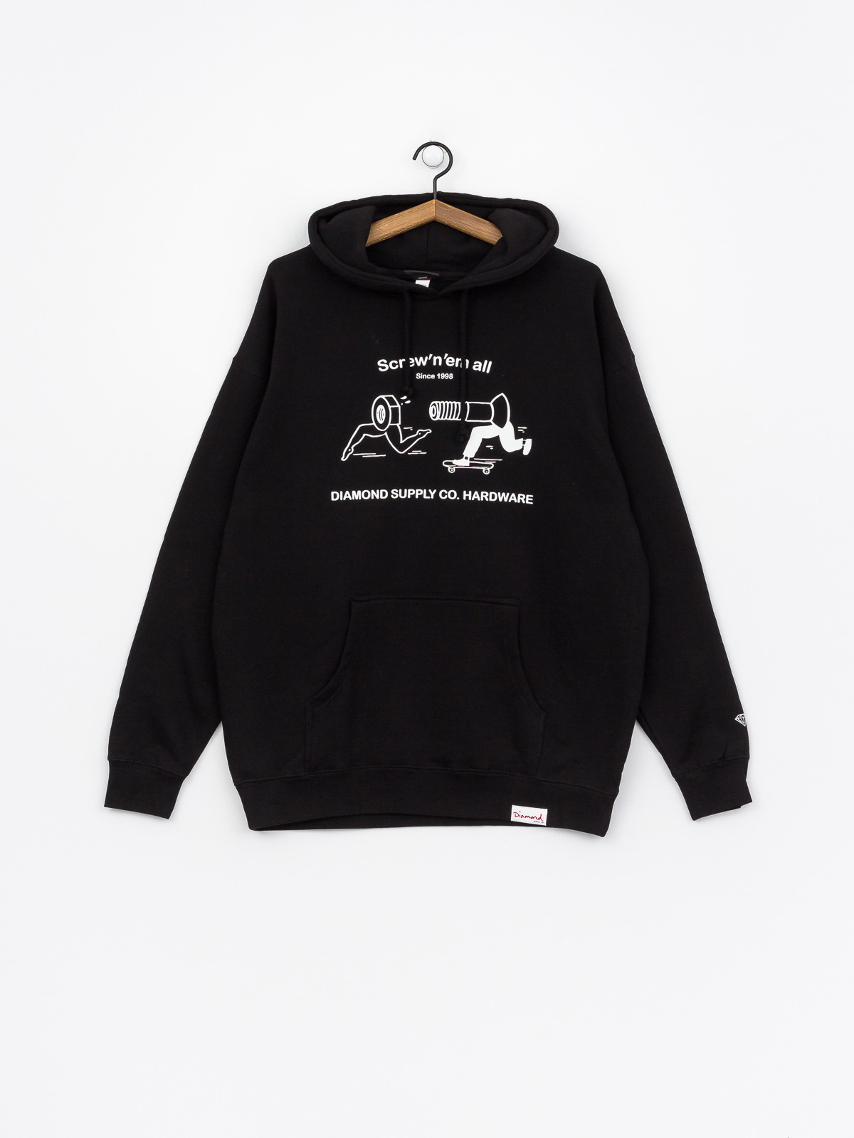 Mikina s kapucí Diamond Supply Co. Screw N Em All HD (black)