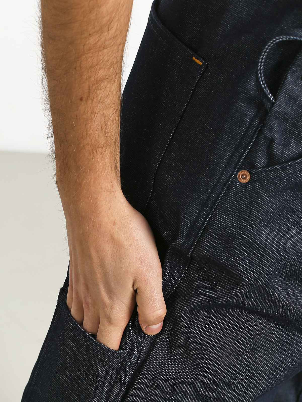 Kalhoty na traky Brixton Yard Denim Overall (raw indigo)