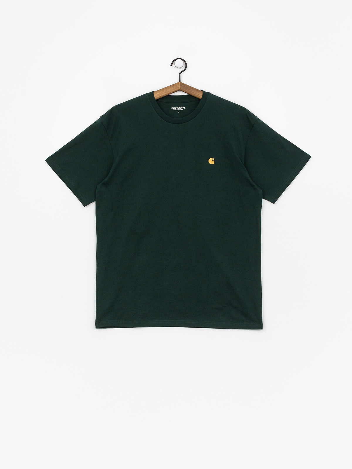 Tričko Carhartt WIP Chase (bottle green/gold)