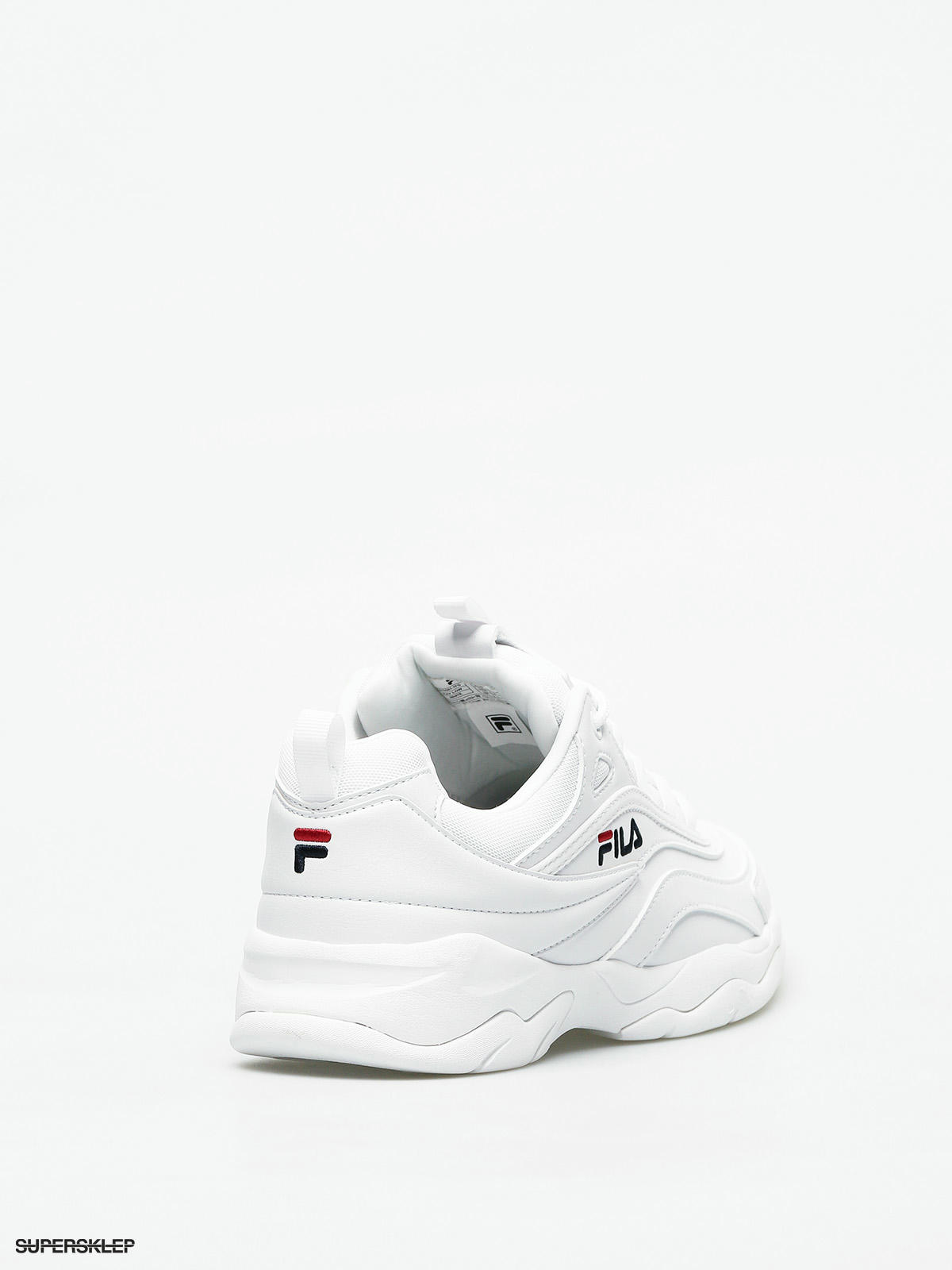 fila ray white trainers