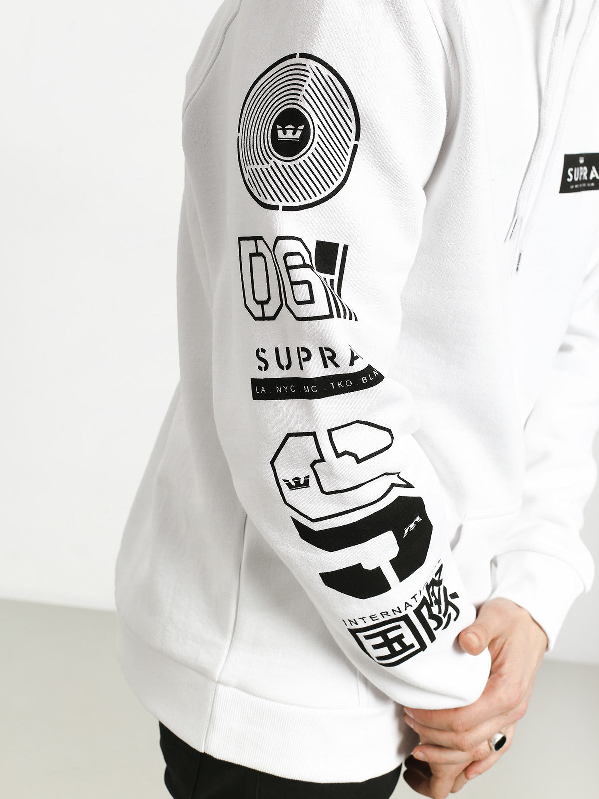 Mikina s kapucí Supra Nexus HD (white)