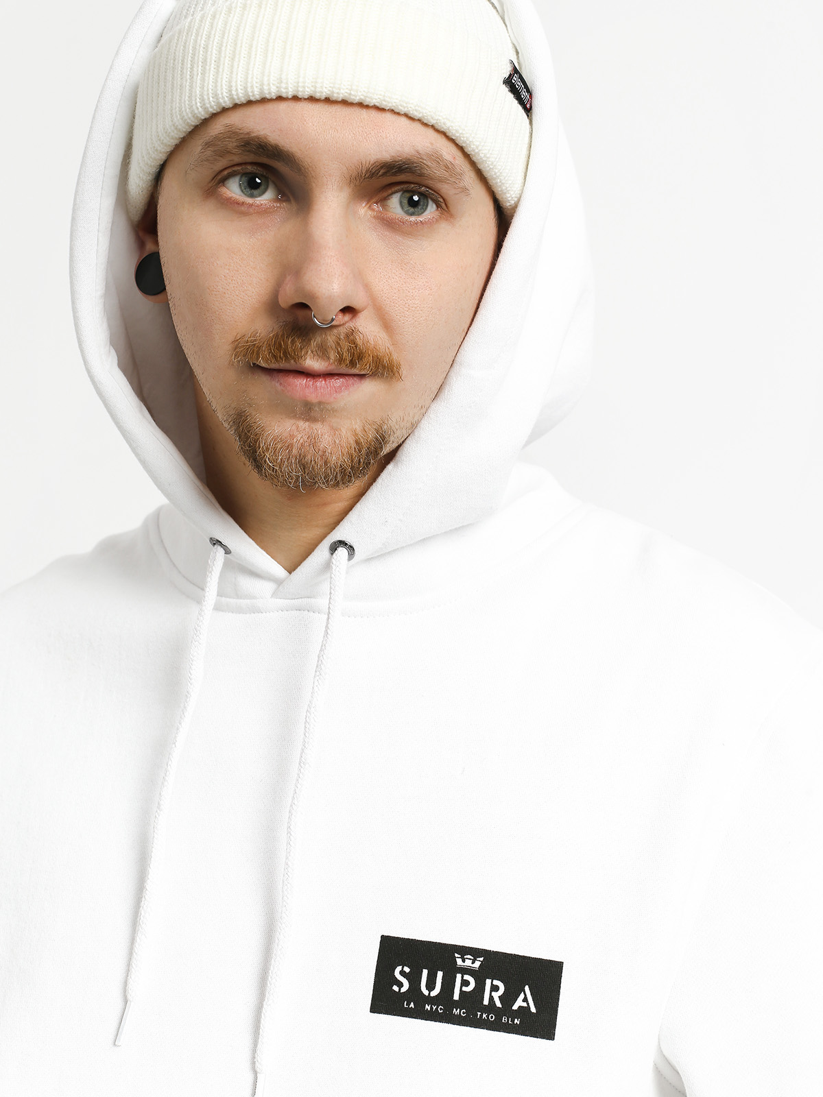 Mikina s kapucí Supra Nexus HD (white)