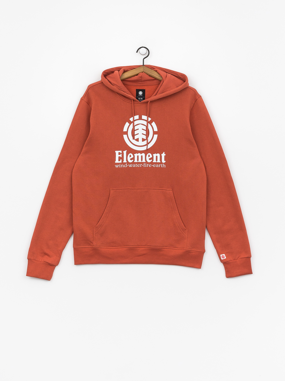 Mikina s kapucí Element Vertical HD (etruscan red)