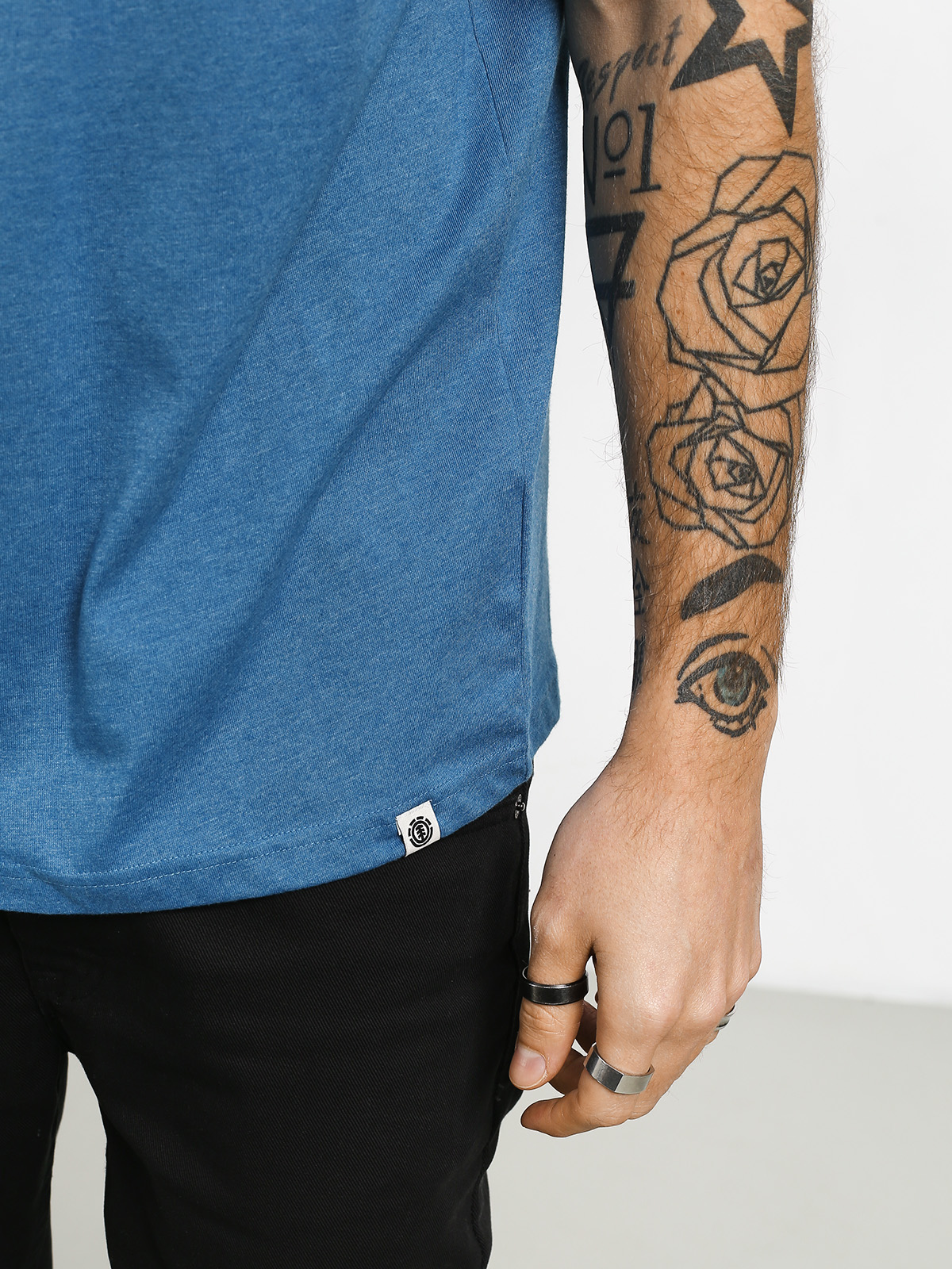 Tričko Element Basic Crew (blue heather)