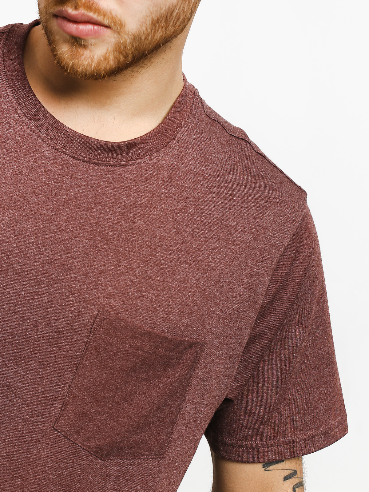 Tričko Element Basic Pocket Cr (oxblood heather)