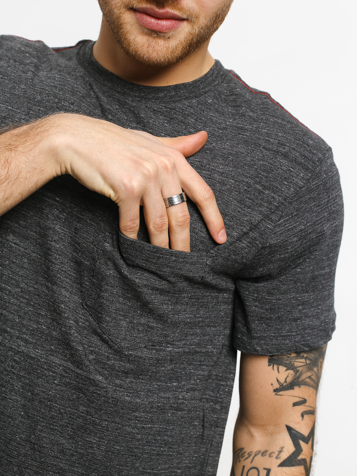 Tričko RVCA Rvca Nep (black)