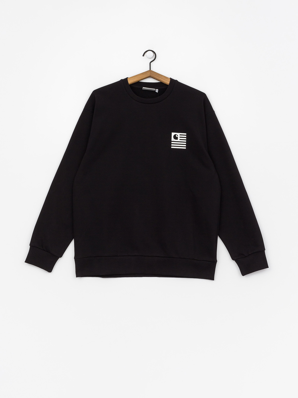 Mikina Carhartt WIP State Patch (black)
