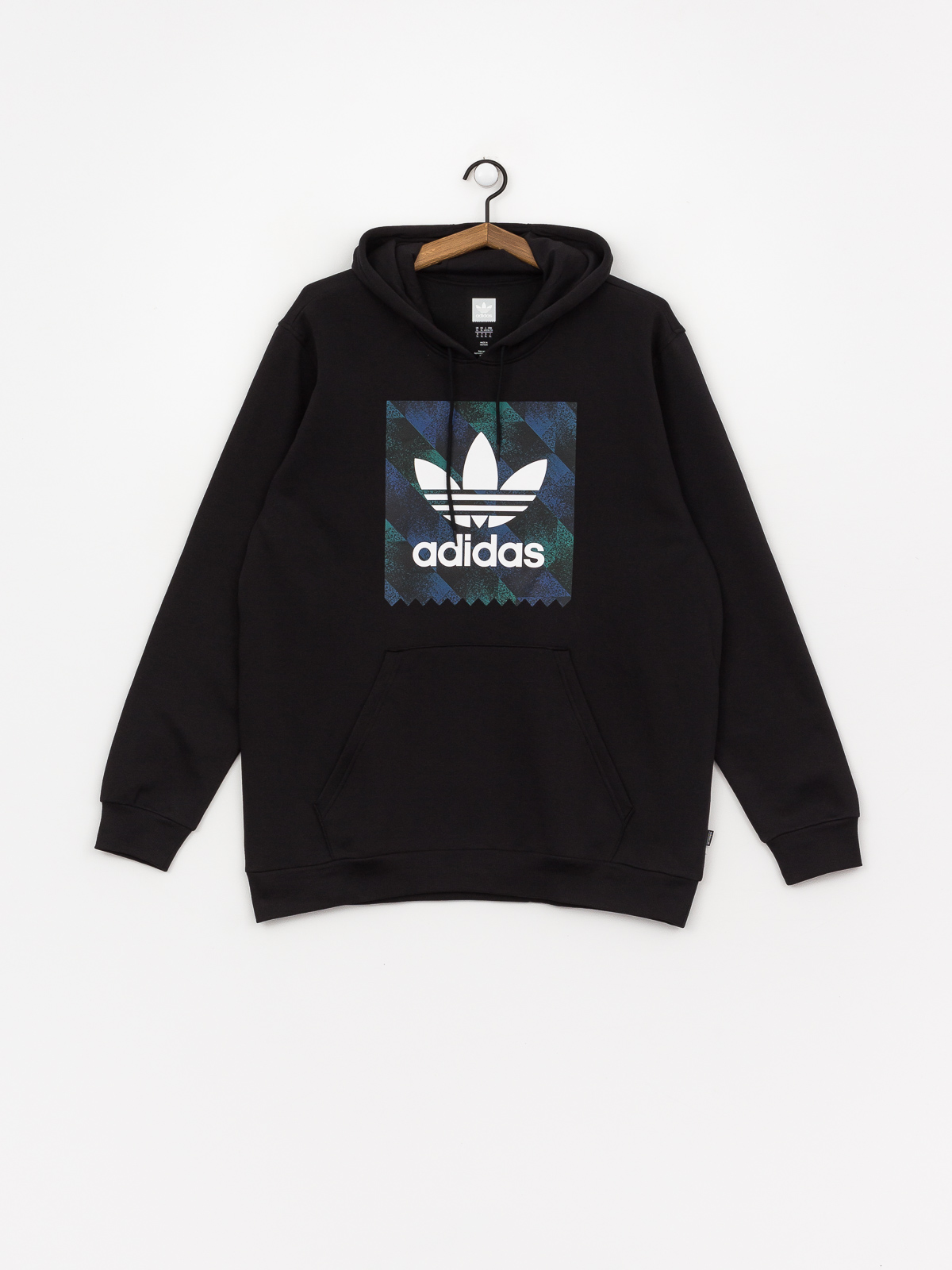 Mikina s kapucí adidas Towning HD (black/white/actblu/a)