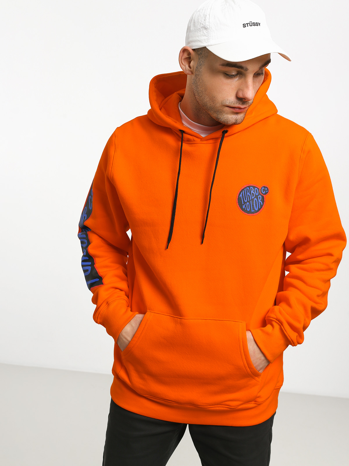 Mikina s kapucí Turbokolor Banks HD (ogange)