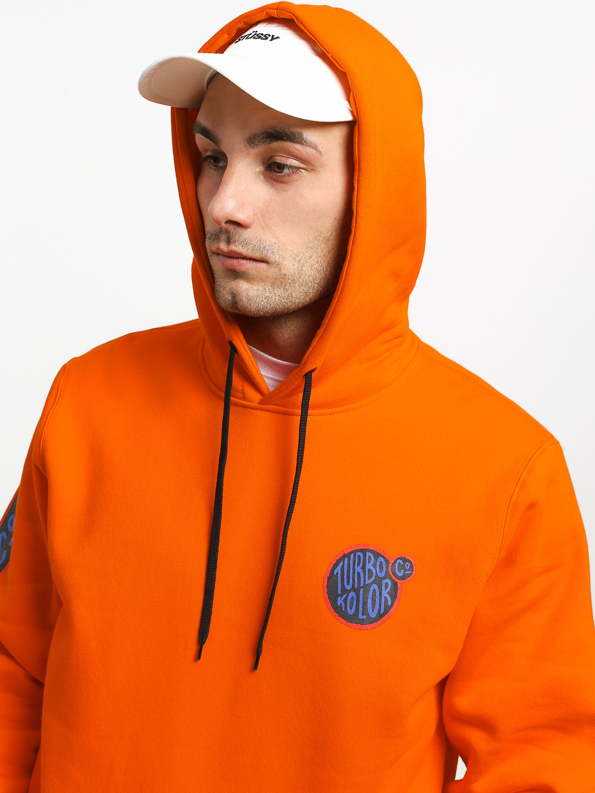 Mikina s kapucí Turbokolor Banks HD (ogange)