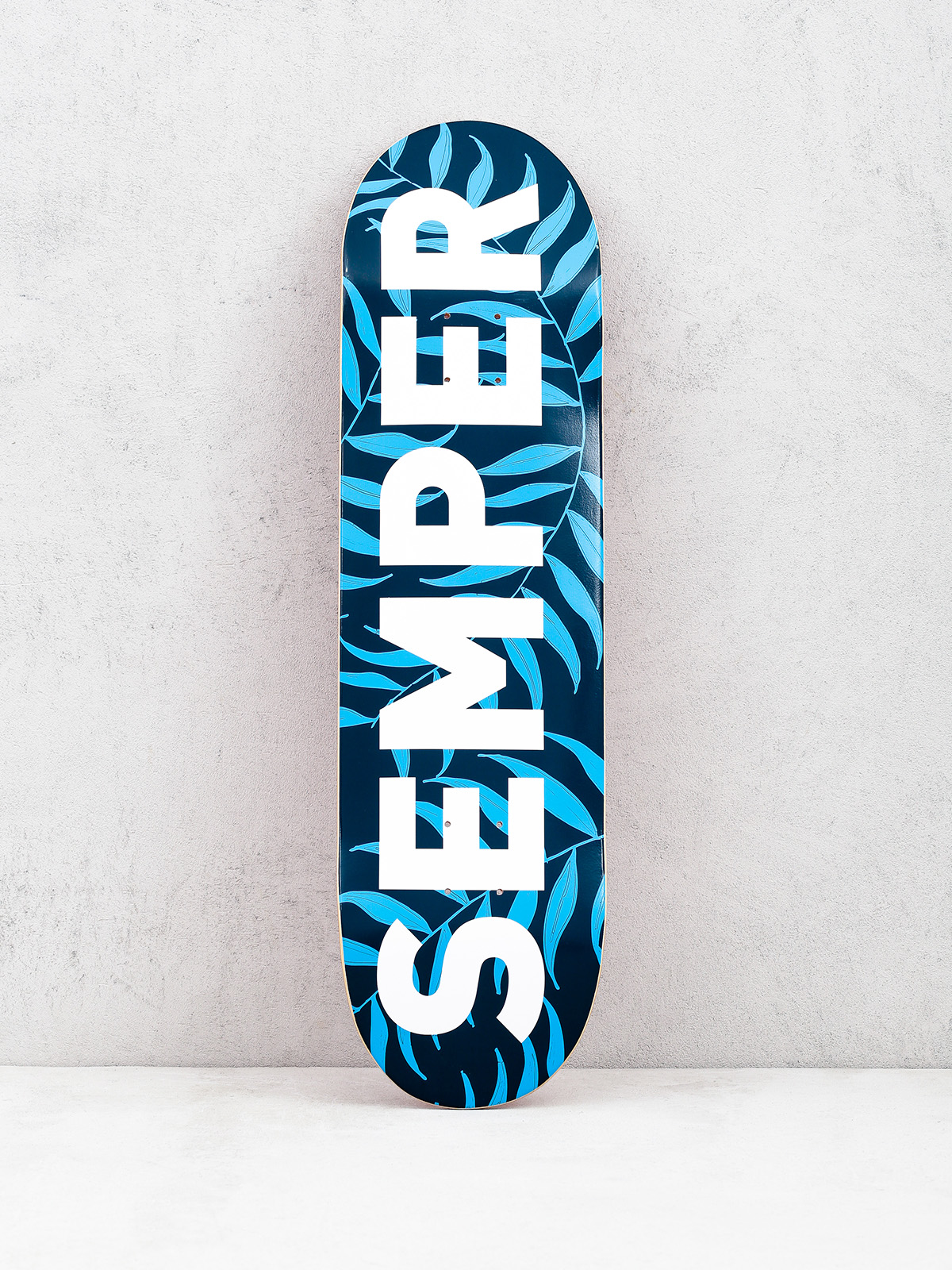 Deska Semper Skateboards Leaf (blue/white)